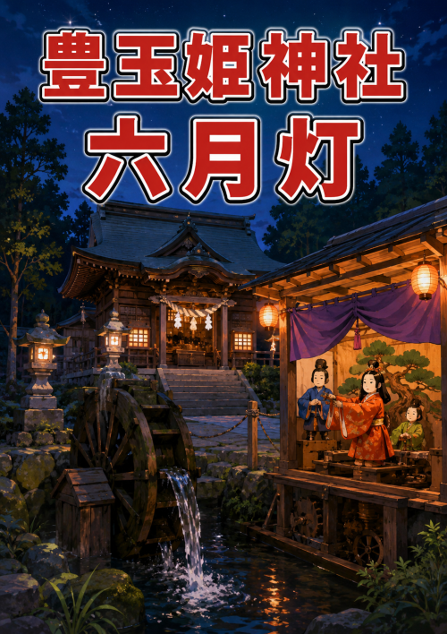鹿児島南九州市 豊玉姫神社六月灯 2026 ～知覧の夏に受け継がれる、水車からくりの灯り～