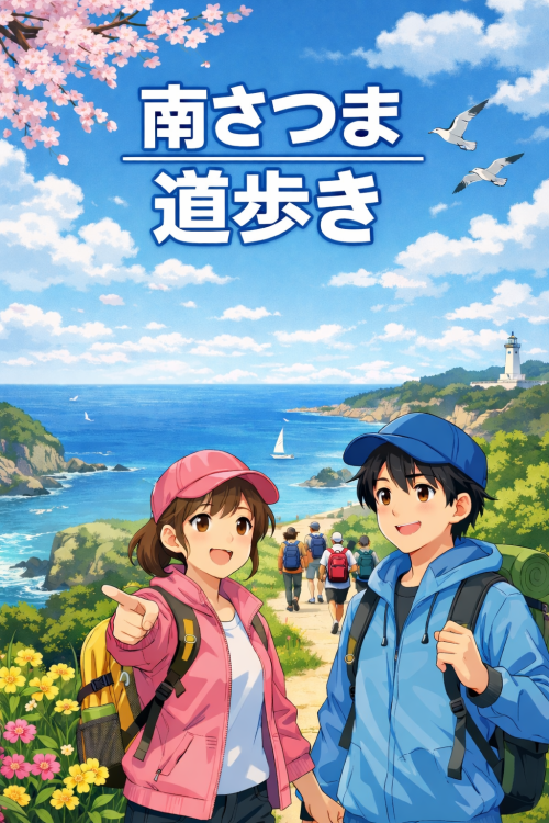 [終了]鹿児島南さつま 第14回南さつま海道鑑真の道歩き 2026 ～海風と絶景の一本道～ - 鹿児島イベント情報