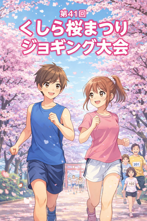 [終了]鹿児島鹿屋 第41回くしら桜まつりジョギング大会 2026 ～桜の下を駆け抜けよう～ - 鹿児島イベント情報