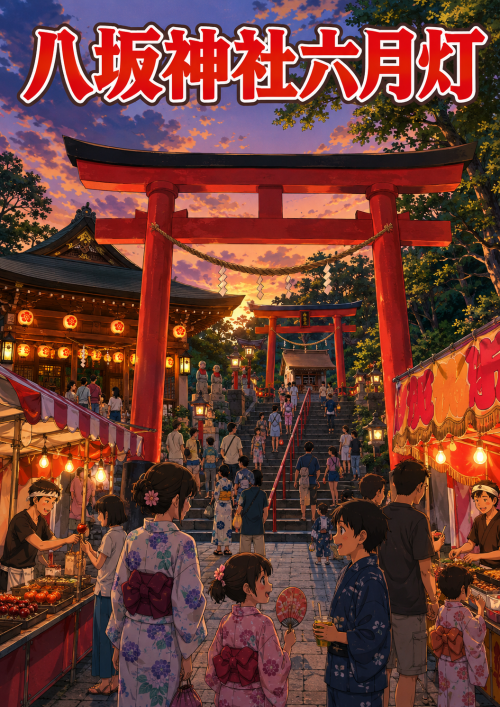 鹿児島鹿児島市 八坂神社六月灯 2026 ～鹿児島の夏の幕開けを告げる、八坂神社の六月灯～