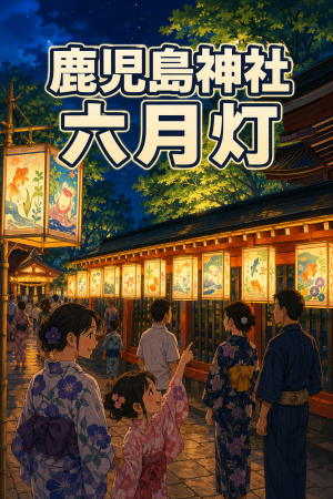 鹿児島鹿児島市 鹿児島神社六月灯2026 ～草牟田の夜をやさしく照らす、鹿児島神社の六月灯～