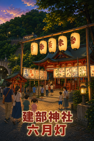 鹿児島鹿児島市 建部神社六月灯2026 ～夕暮れに灯る、鹿児島の夏を感じる建部神社六月灯～