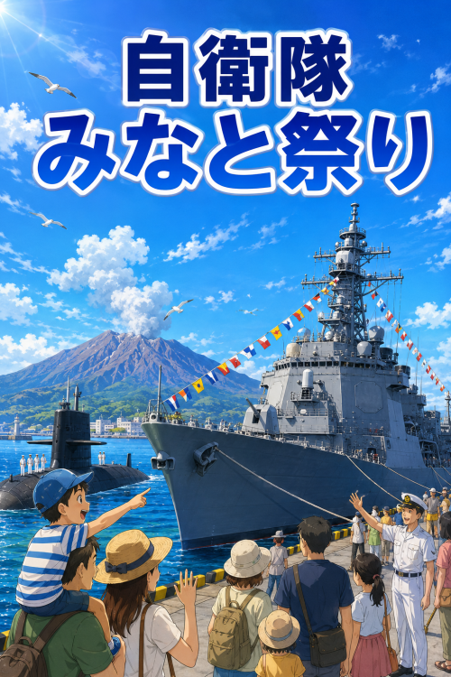 [終了]鹿児島市 自衛隊みなと祭り 2026 ～護衛艦と潜水艦を間近で体感！鹿児島の夏を彩る自衛隊みなと祭り～ - 鹿児島イベント情報